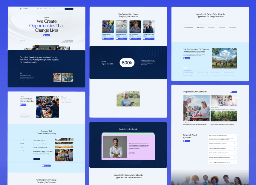 Goodaid - Charity & Fundraising Webflow Template.