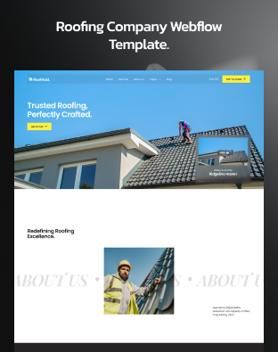 RoofHold - Roofing Company Webflow Template.
