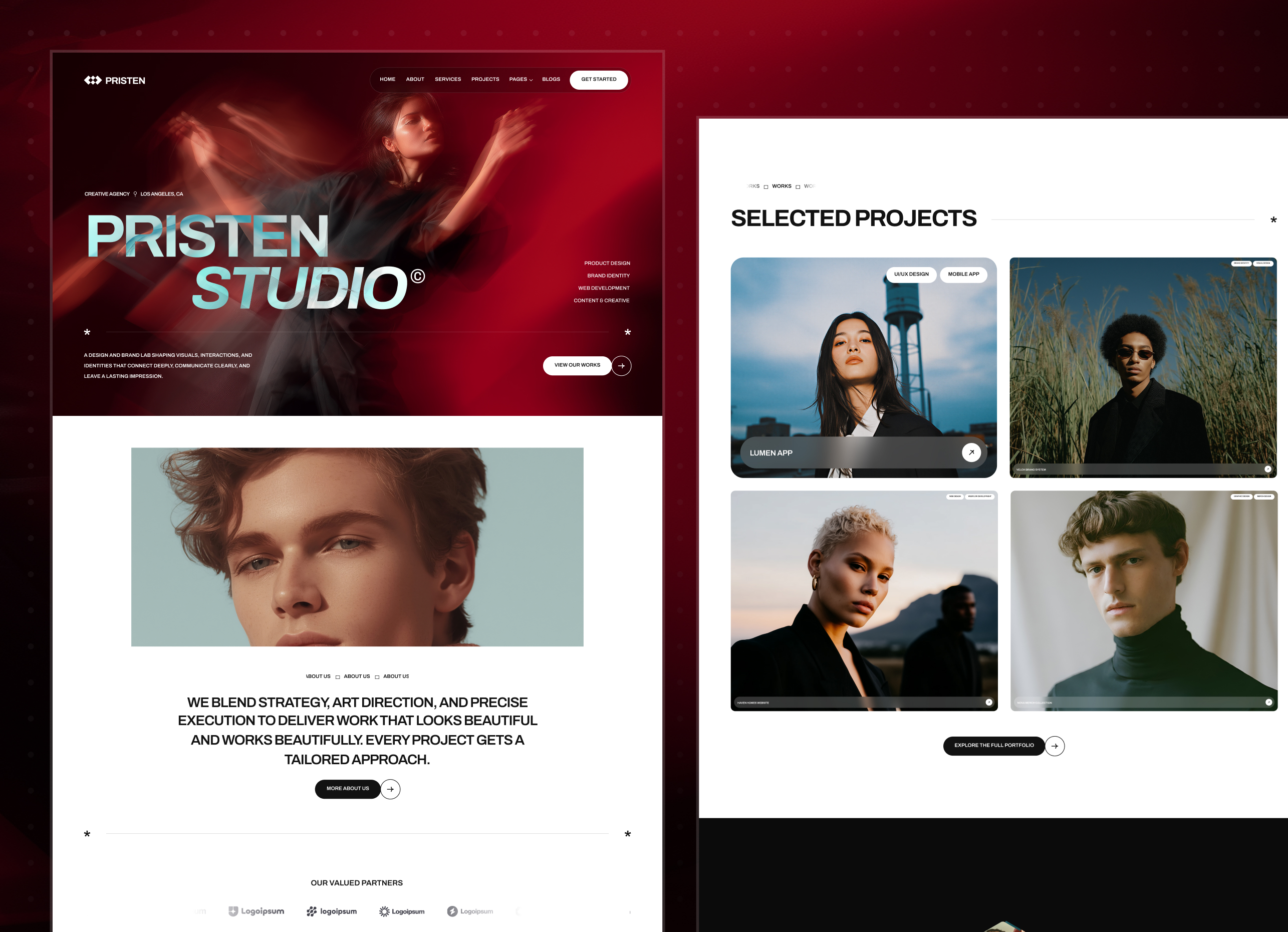 Pristen - Creative Digital Agency Webflow Template
