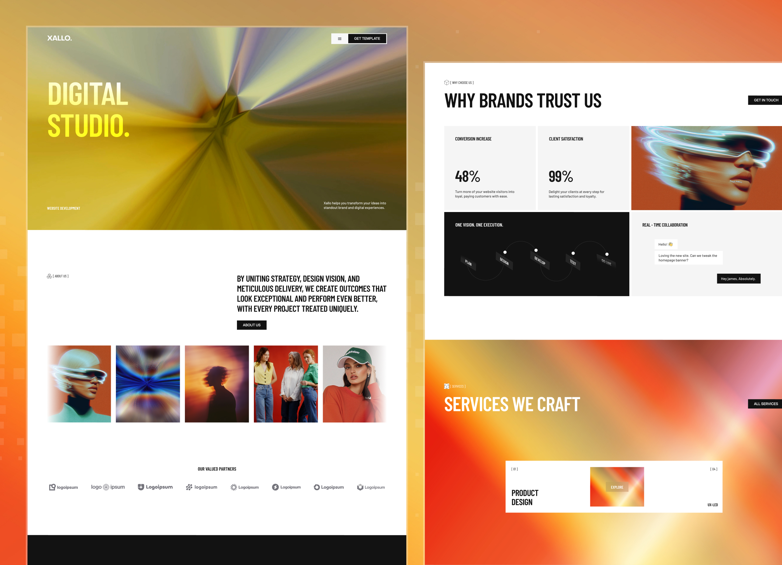 Xallo - Digital Creative Studio Webflow Template