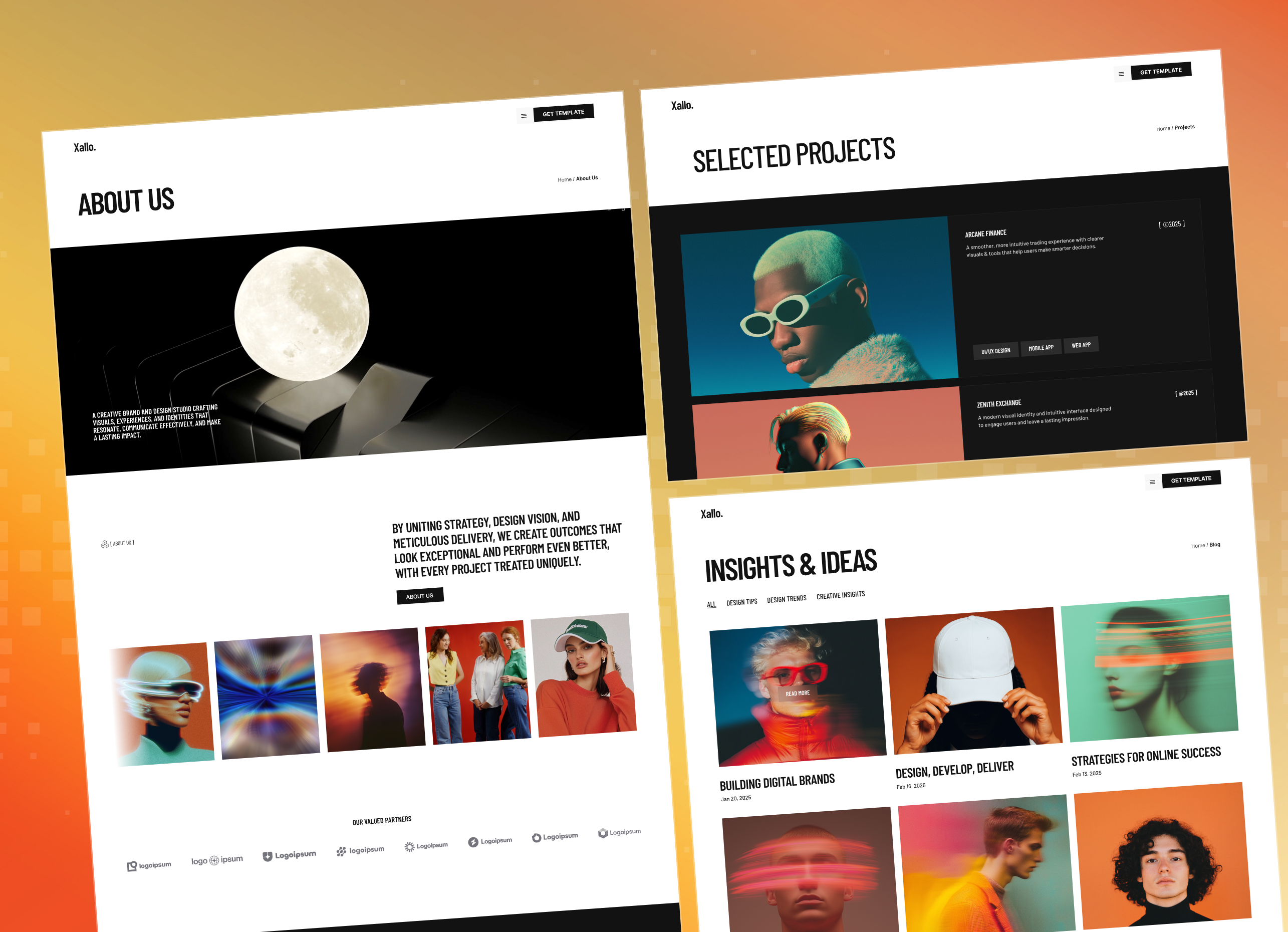 Xallo - Digital Creative Studio Webflow Template