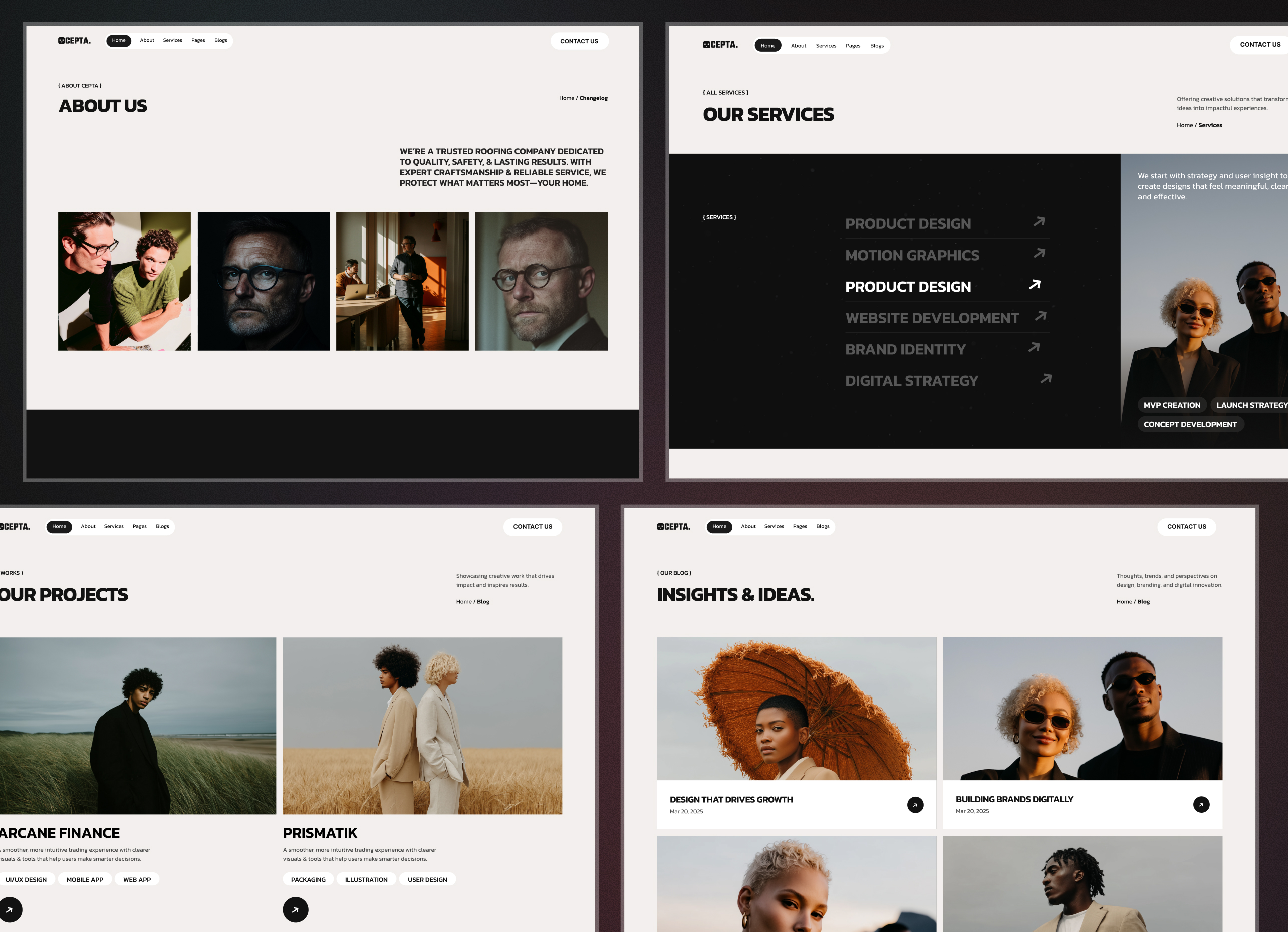 Cepta - Creative Digital Agency Webflow Template.