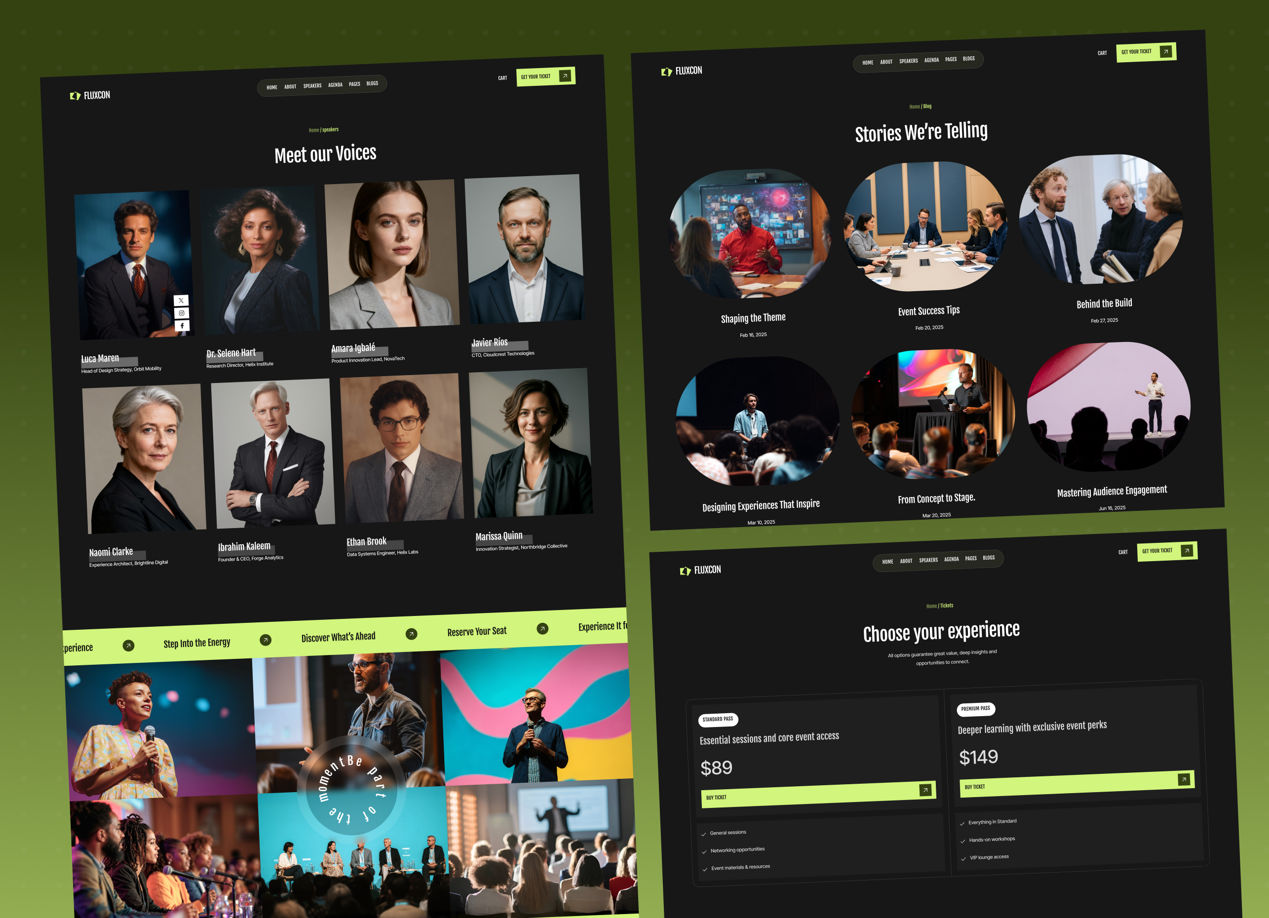 Fluxcon - Event and conference Webflow template.