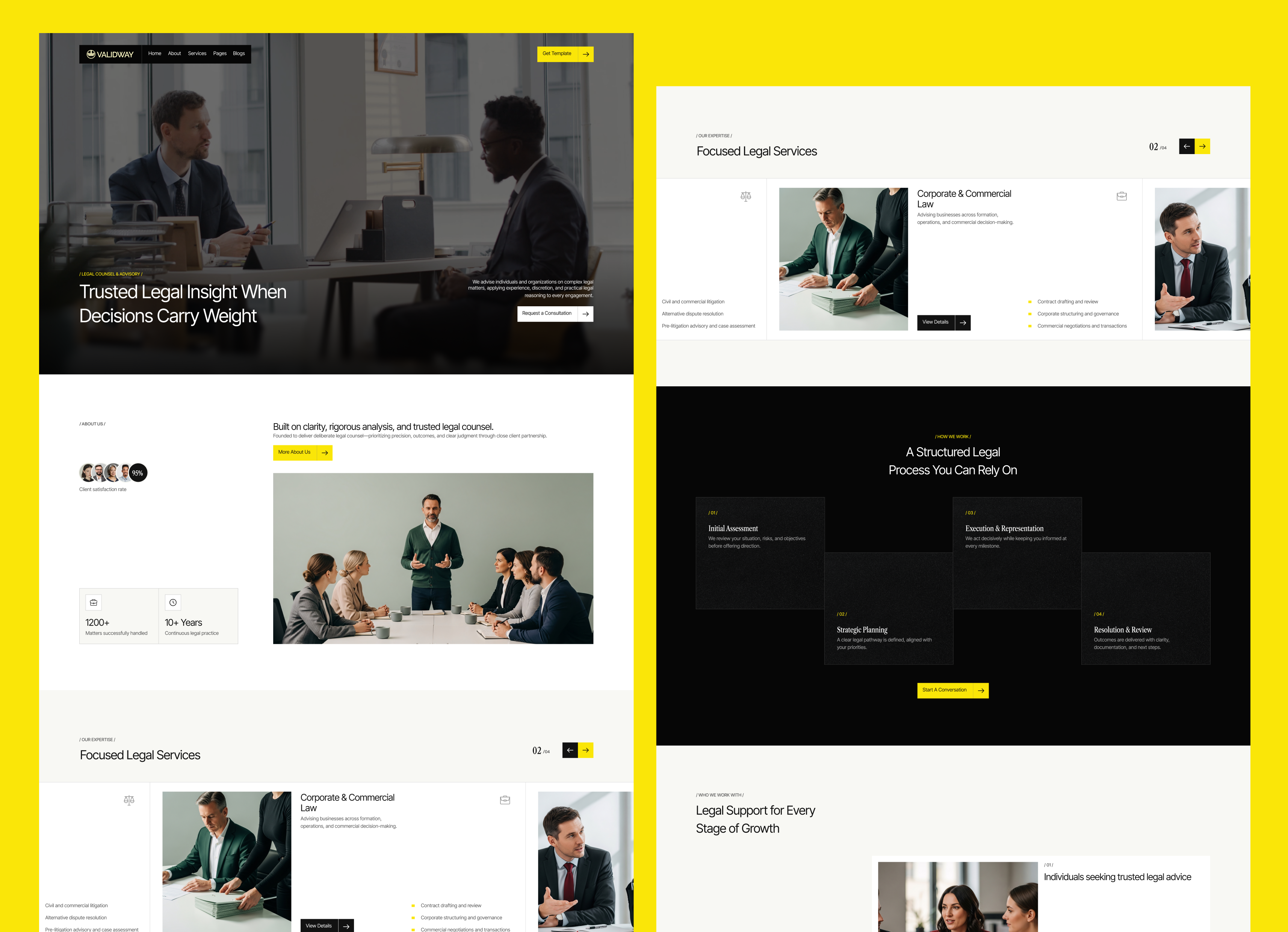 Validway - Law Farm & Attorney Webflow Template.