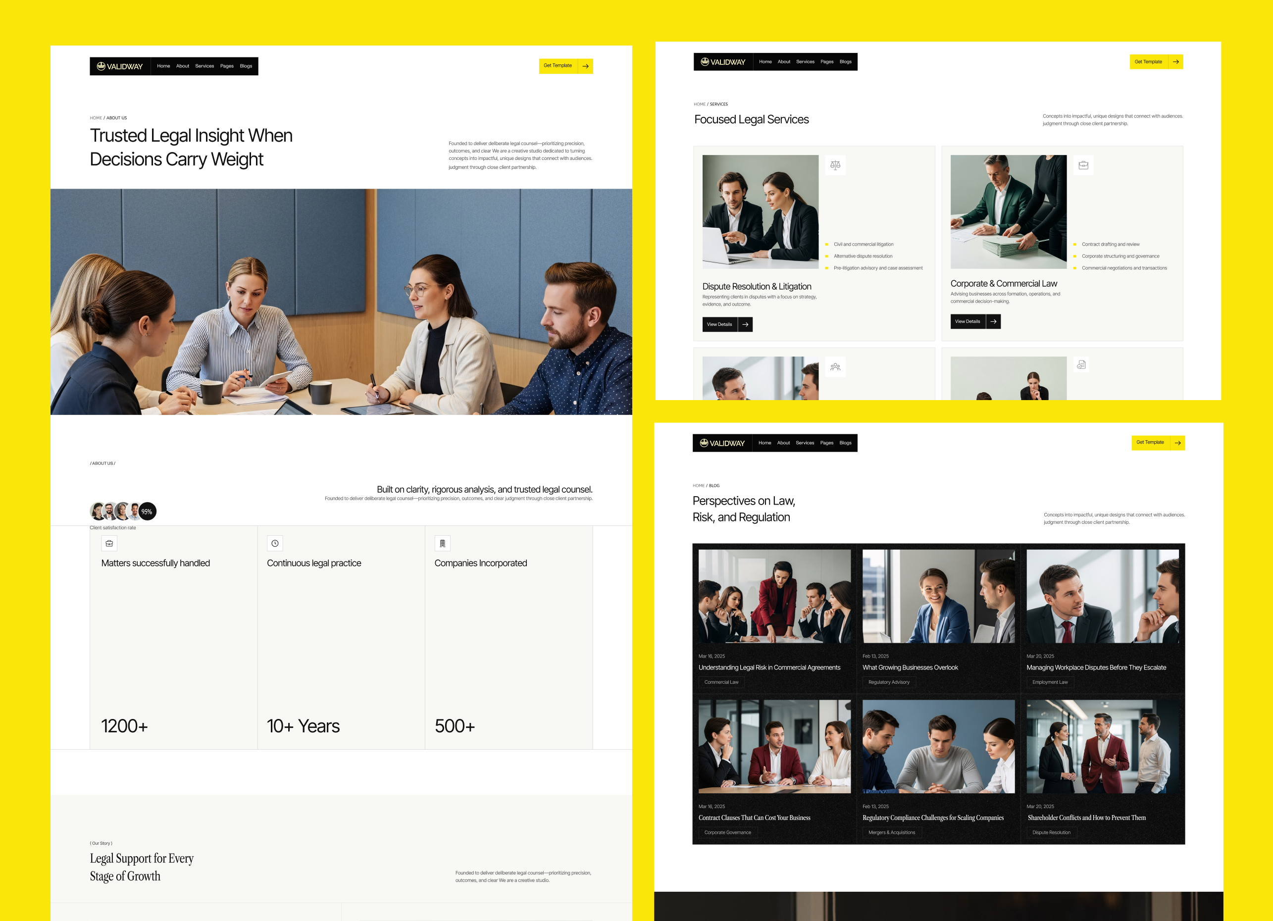 Validway - Law Farm & Attorney Webflow Template.