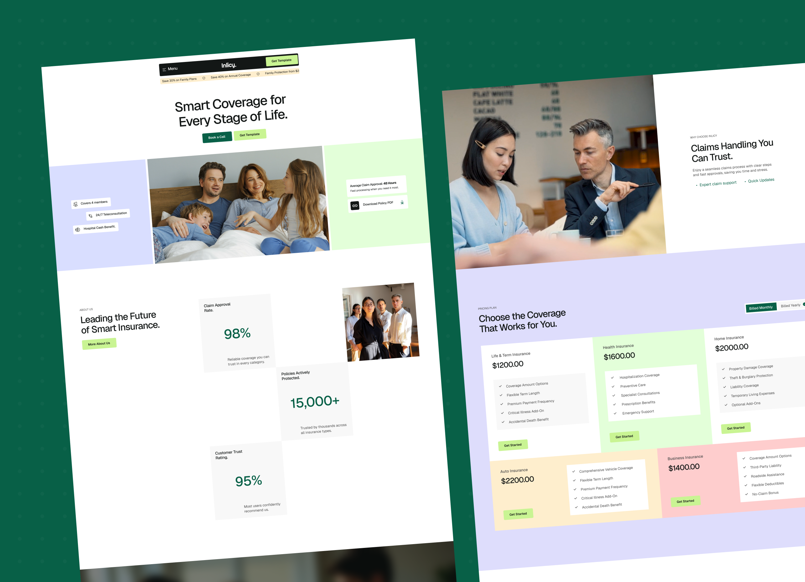 Inlicy - Insurance Company Webflow Template.