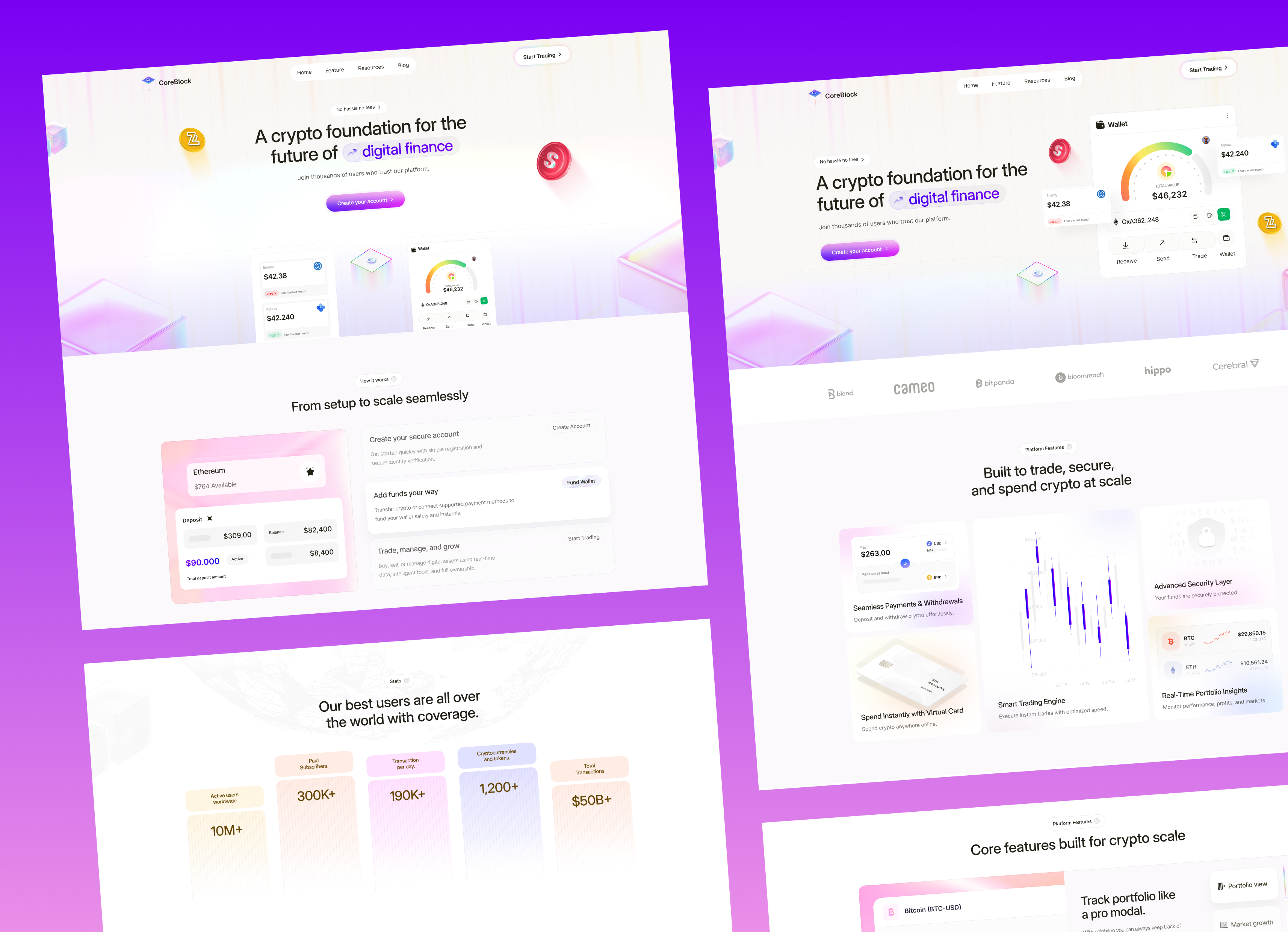 CoreBlock - Crypto Based Saas Webflow Template.