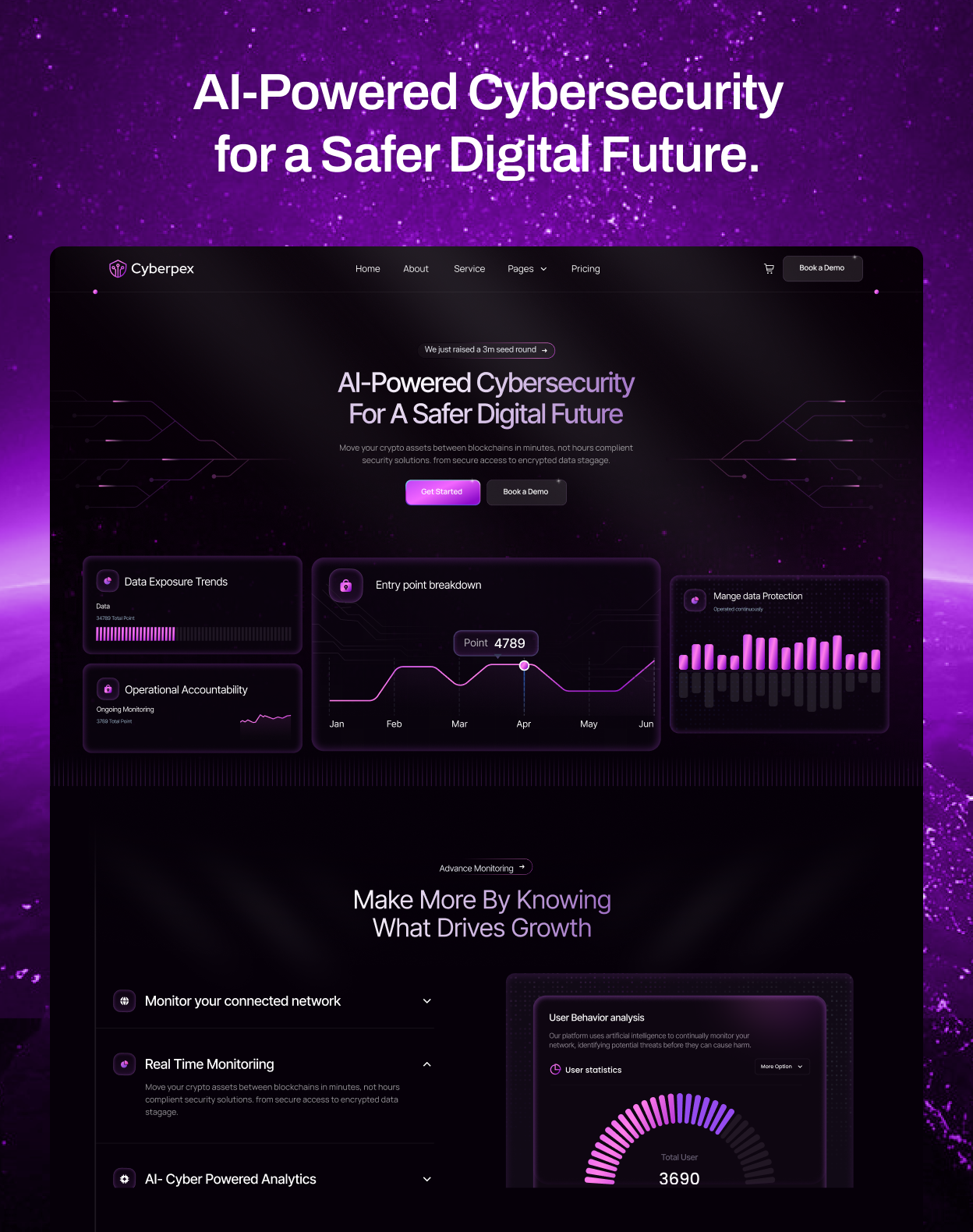 Cyberpex – AI Cybersecurity SaaS Webflow Template Cyberpex – AI Cybersecurity SaaS Webflow Template
