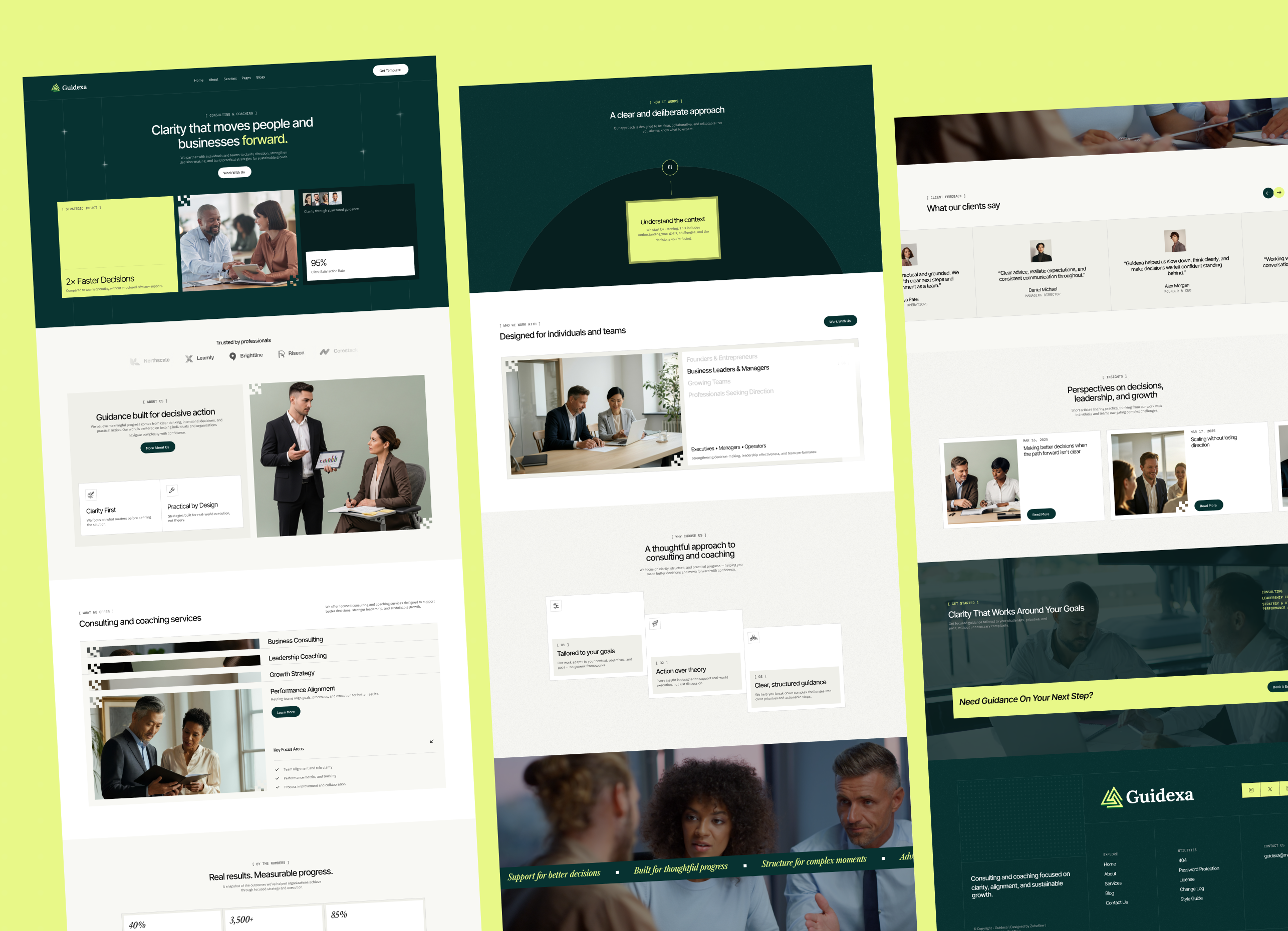 Guidexa - Consulting & Coaching Webflow Template.