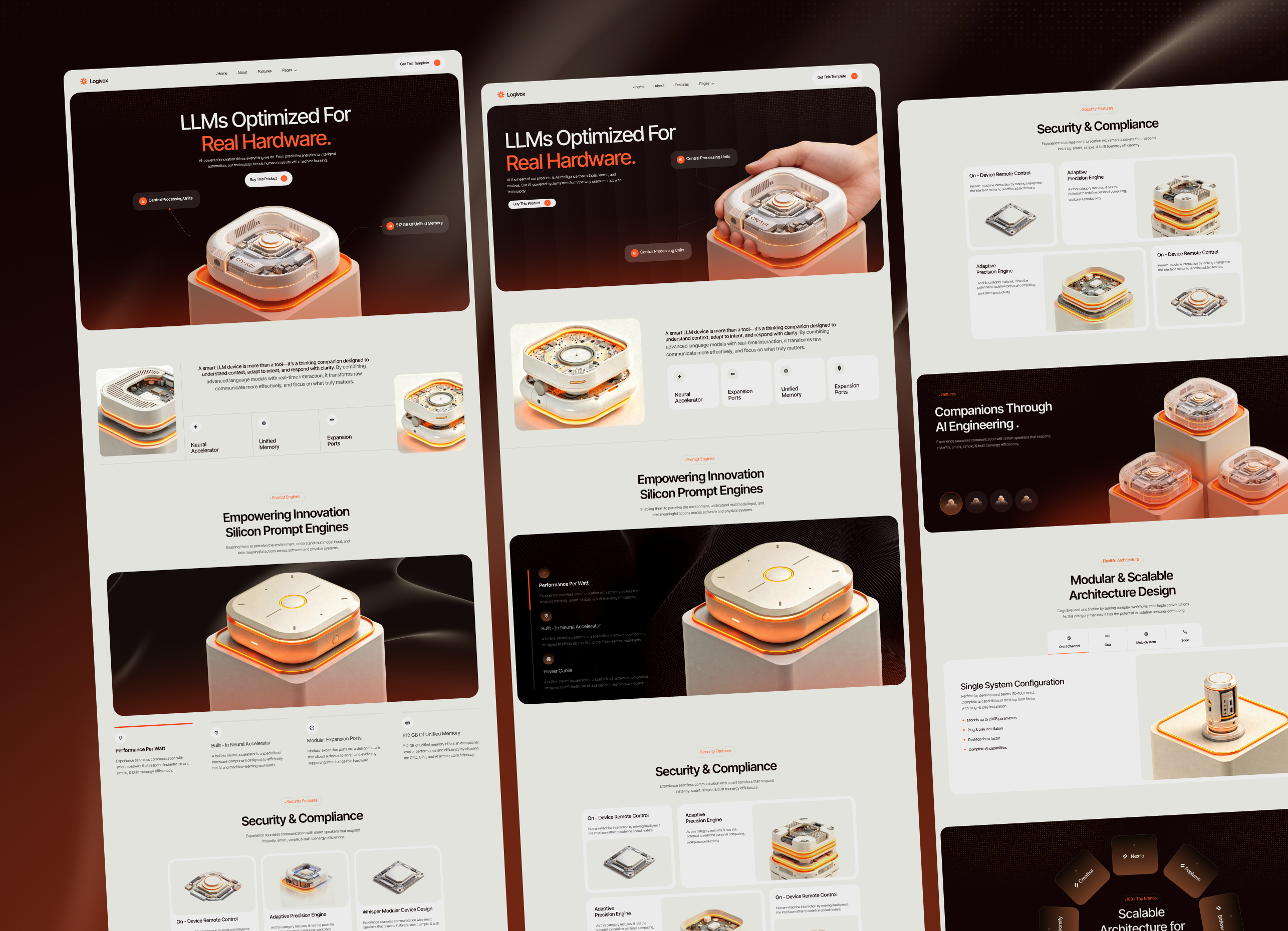 Logivox - LLM AI Webflow Template.