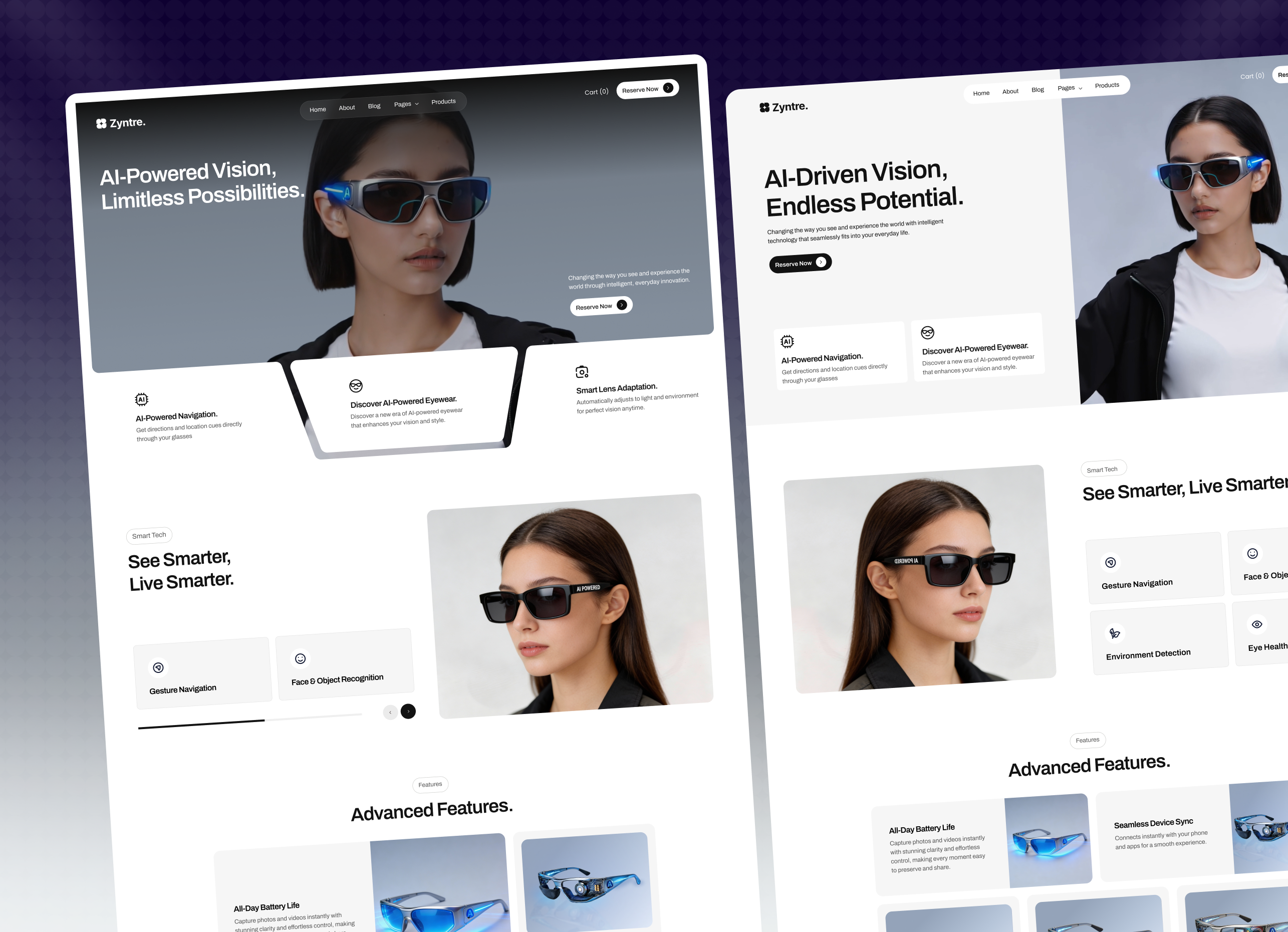 Zyntre - AI Gadget Webflow Template.