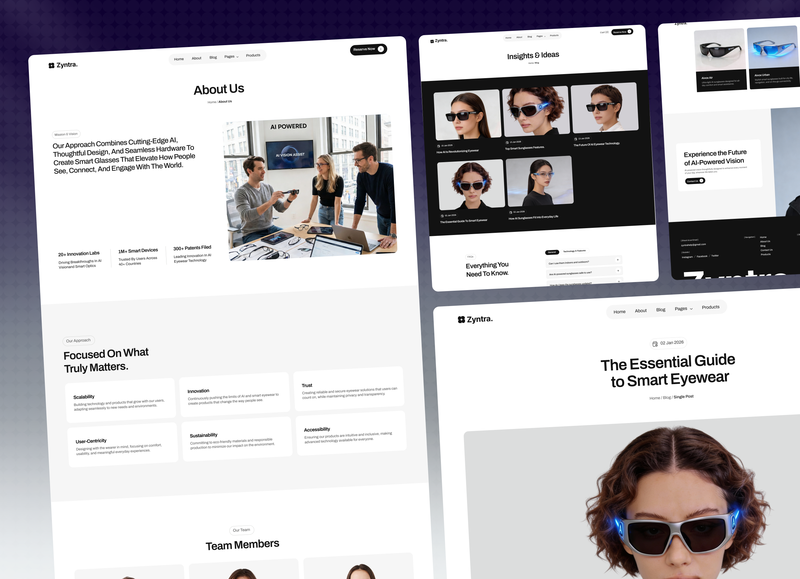 Zyntre - AI Gadget Webflow Template.
