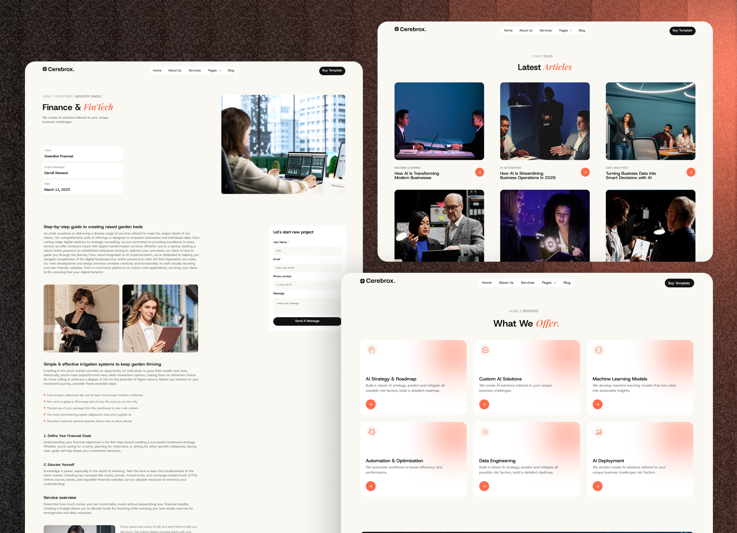 Cerebrox - AI Consulting Company Webflow Template.