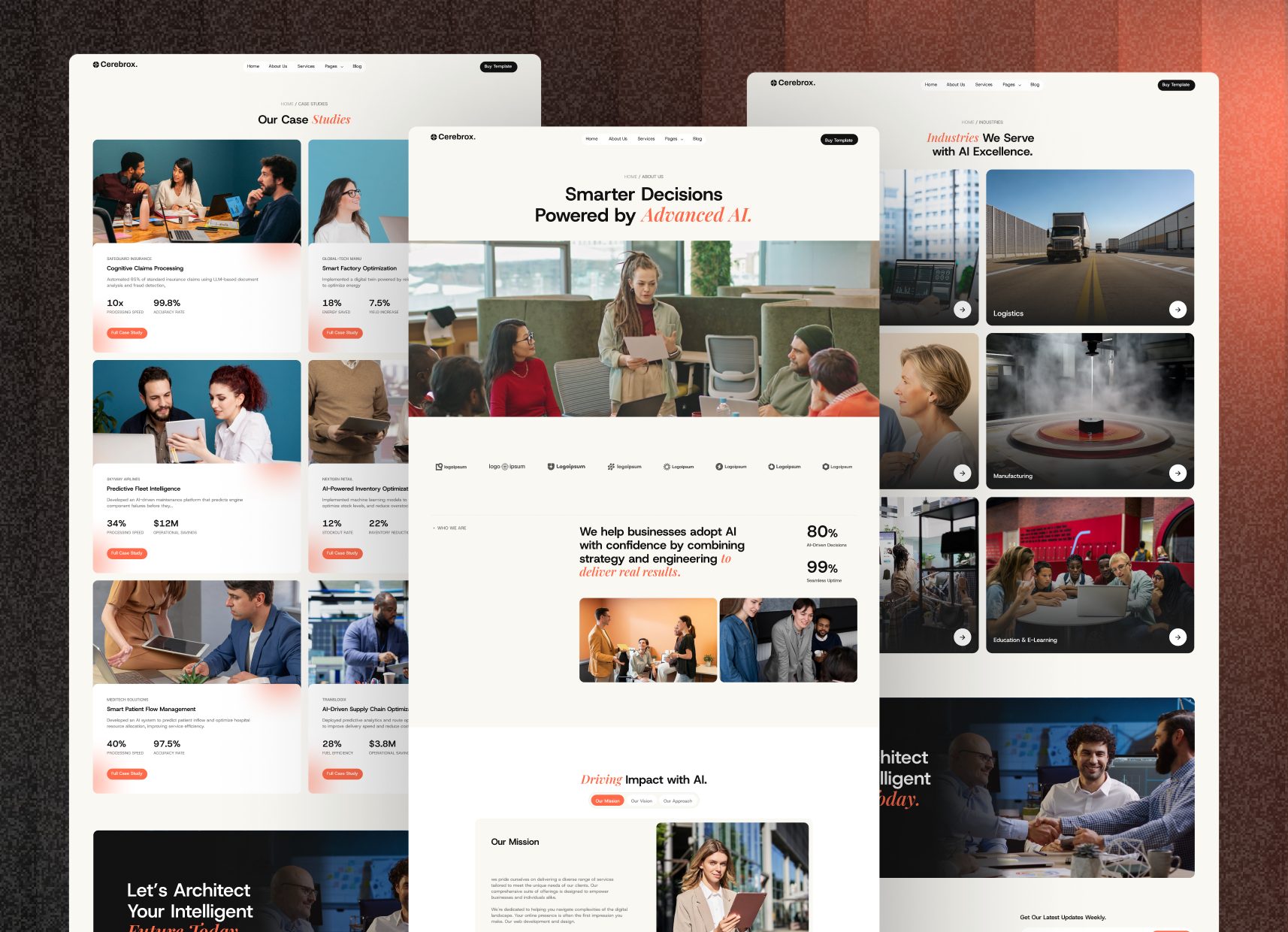 Cerebrox - AI Consulting Company Webflow Template.