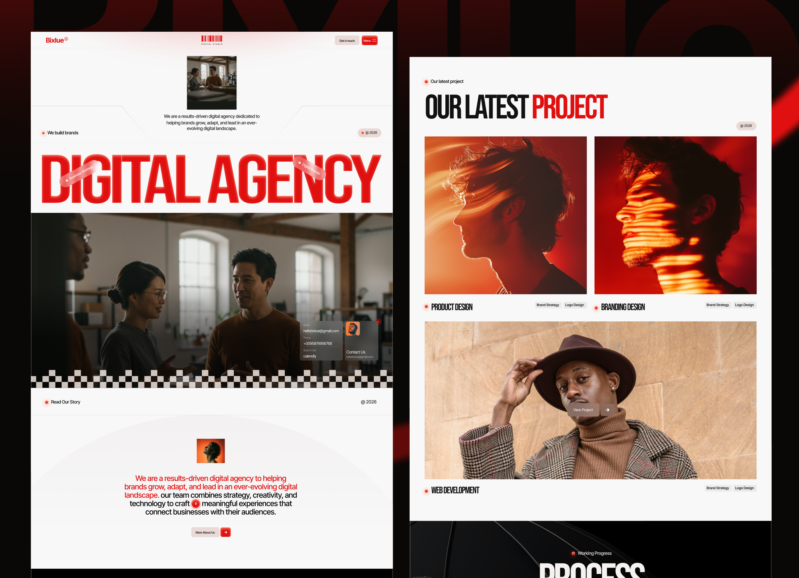 Bixlue – Creative Digital Agency Webflow Template