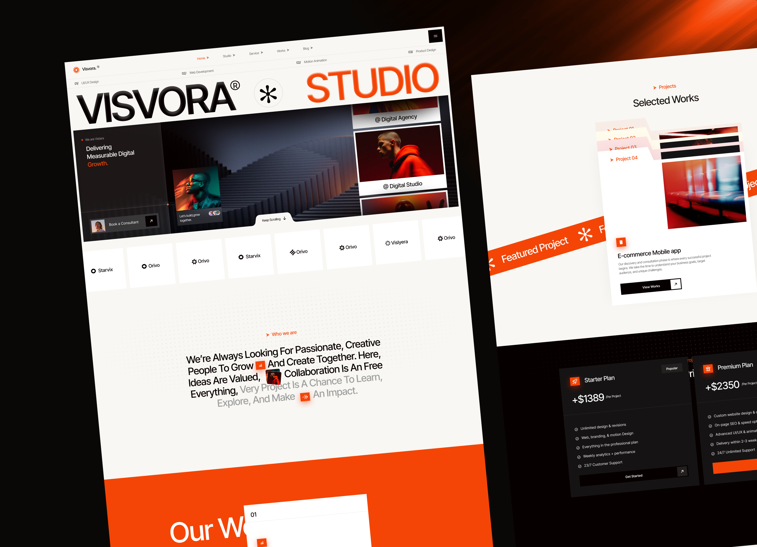 Visvora – Creative Agency Webflow Template