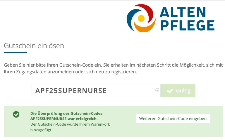 Ein Screenshot einer Webseite mit einem Logo.
