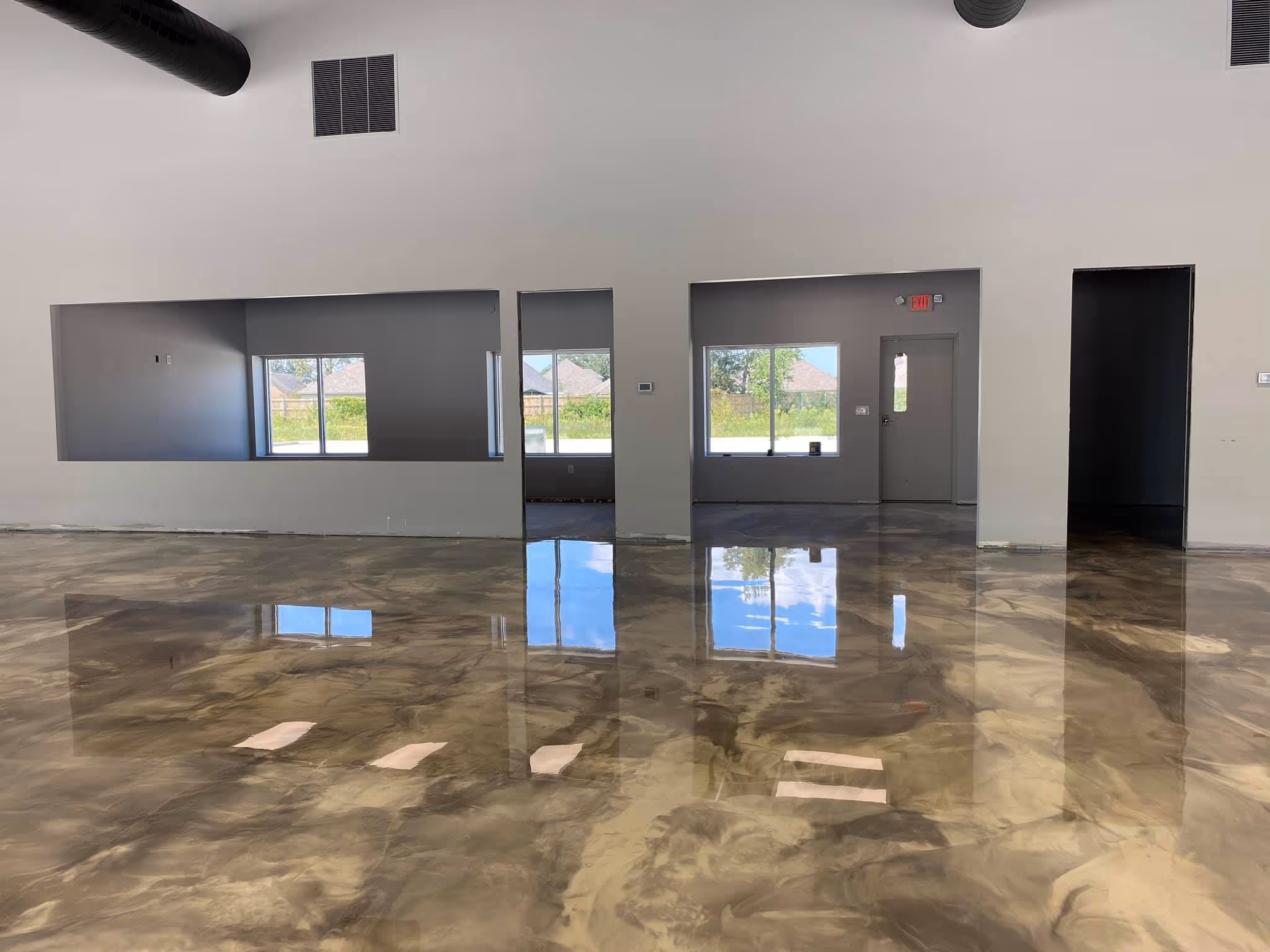 Showroom Epoxy Flooring Los Angeles