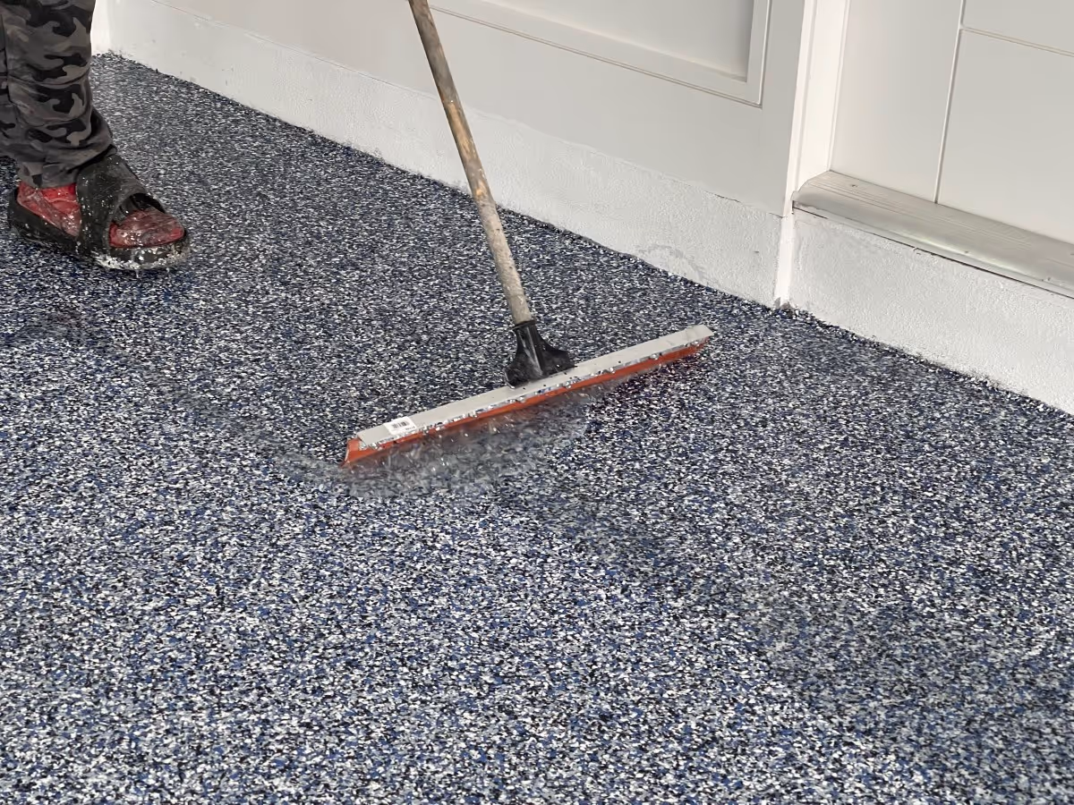 Epoxy Floor Coating Install 