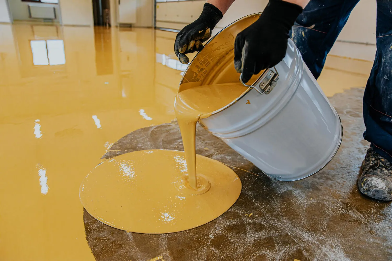 Applying Epoxy Flooring
