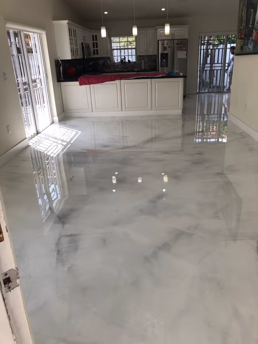 Residential Metallic Epoxy Floor