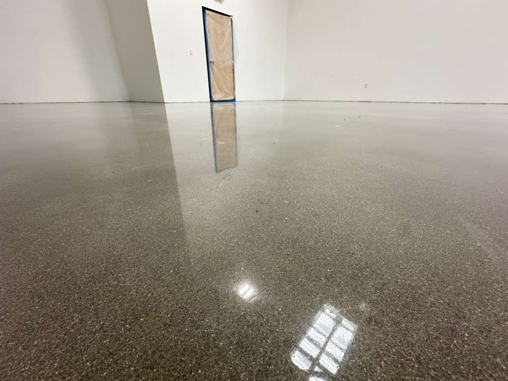Reflective Concrete Floor Polishing