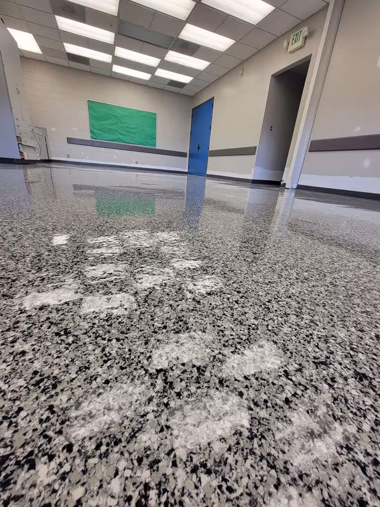 Polyaspartic Flooring In a Commercial setting
