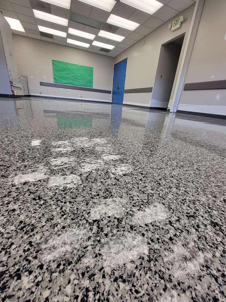 Polyaspartic Flooring In a Commercial setting