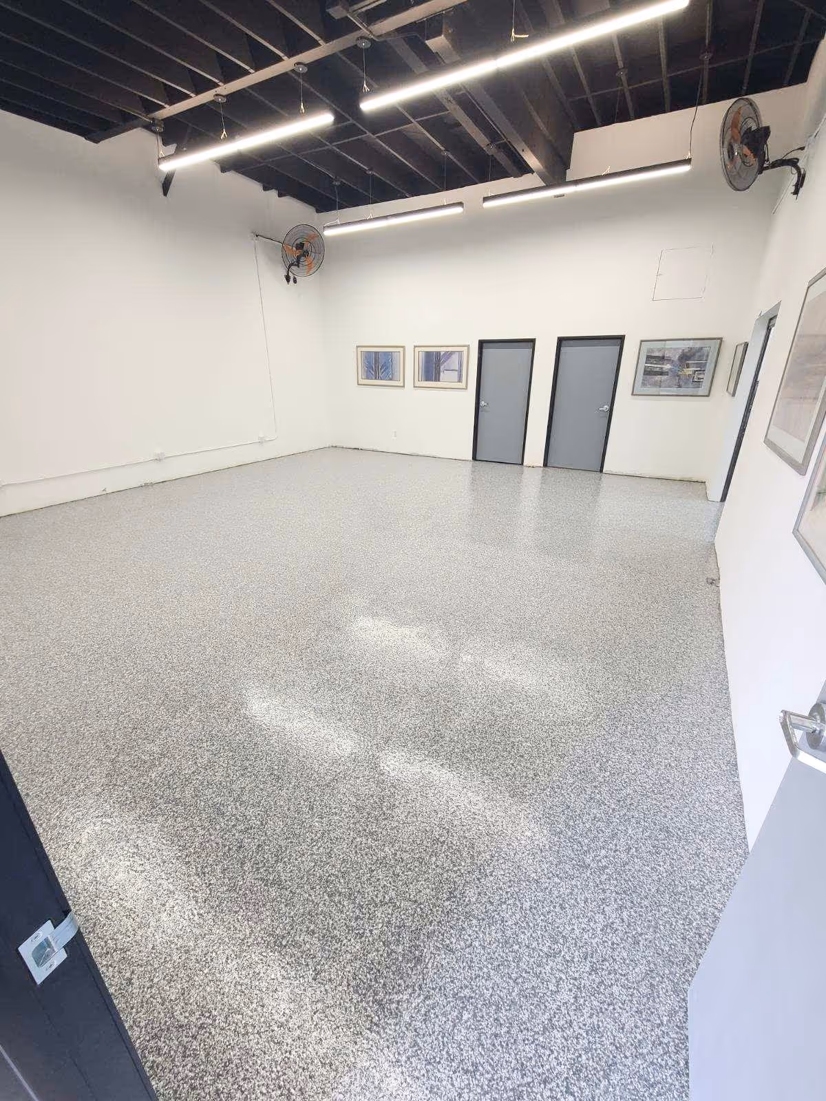 Polyaspartic Floor Coating in Commercial Space