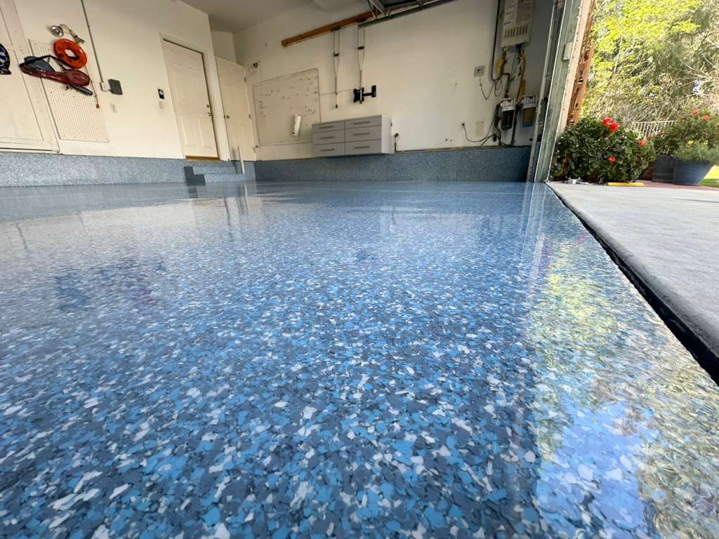 Polyaspartic Floor in Garage