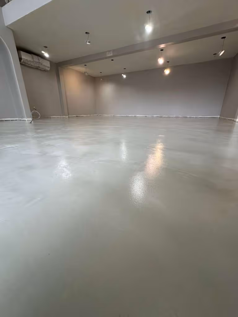 Microcement Floor Installed in Residential Home