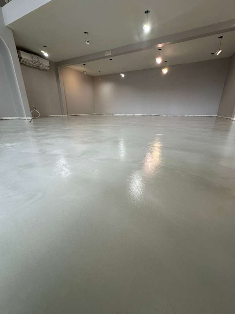 Microcement Floor Installed in Residential Home