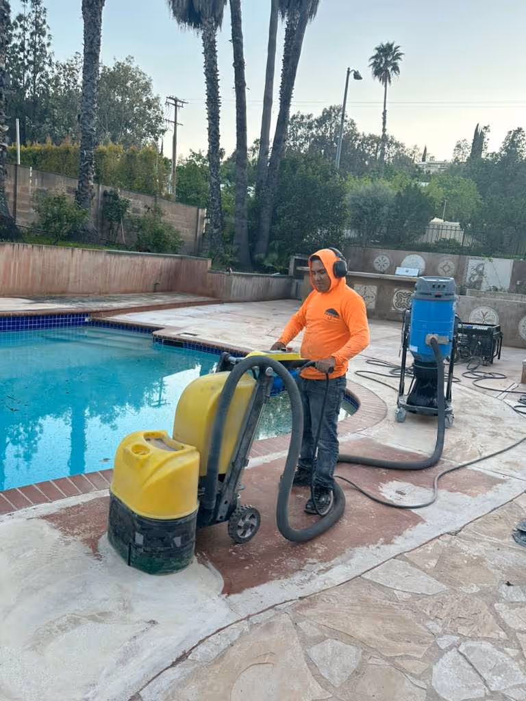 Concrete Pool Deck Grinding