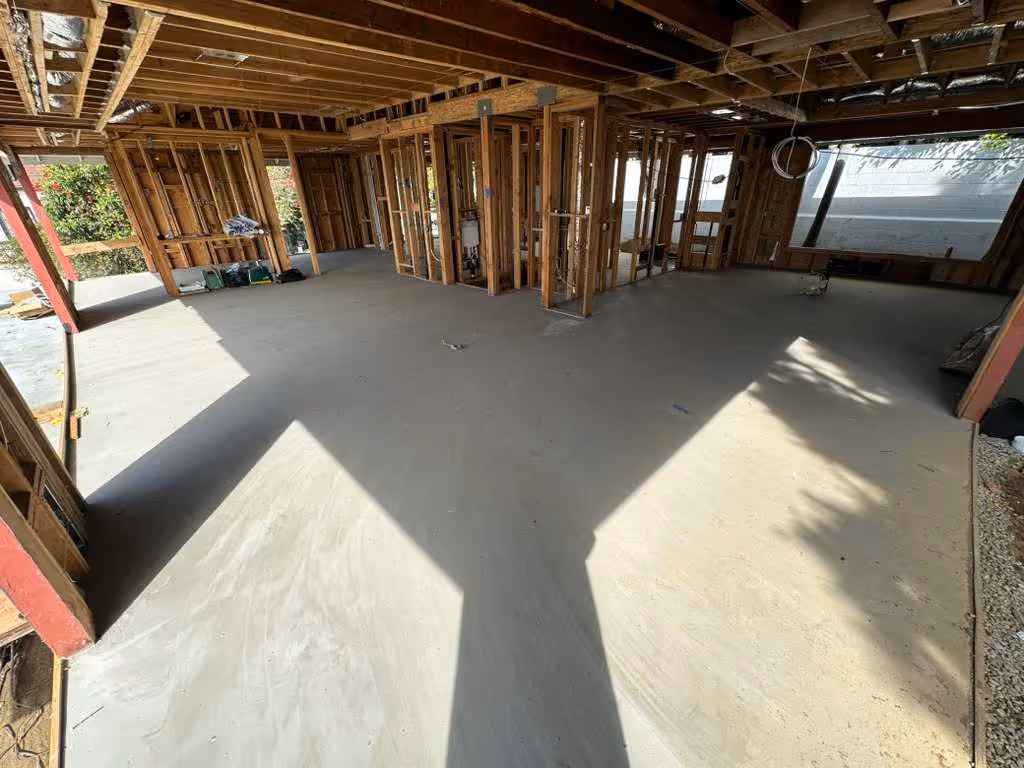 Concrete leveling after photo