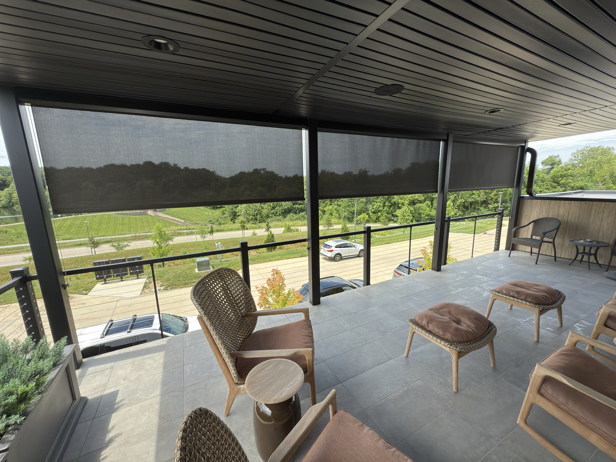 Patio Shades Half Way