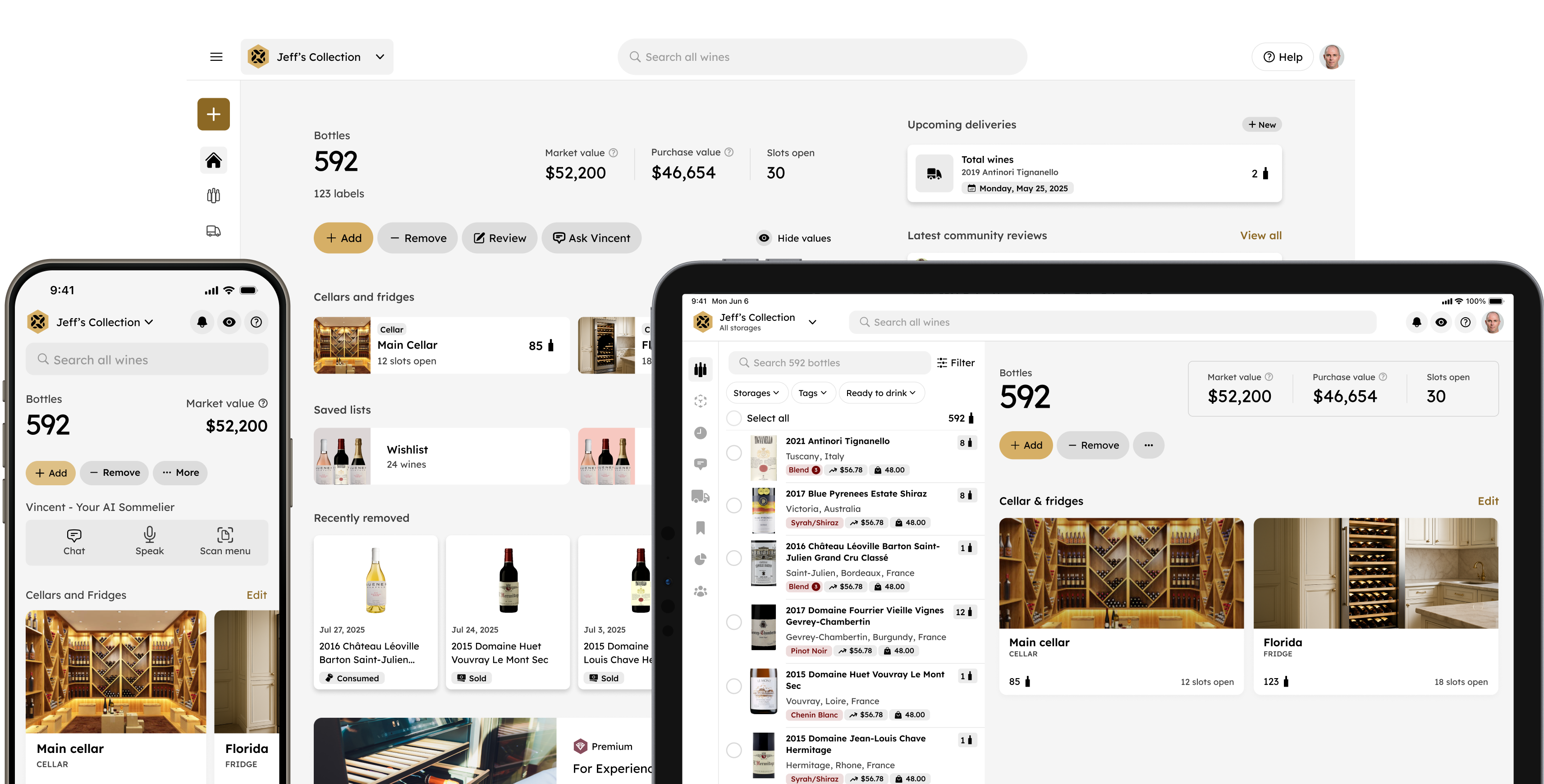 iPhone app, desktop app, iPad app
