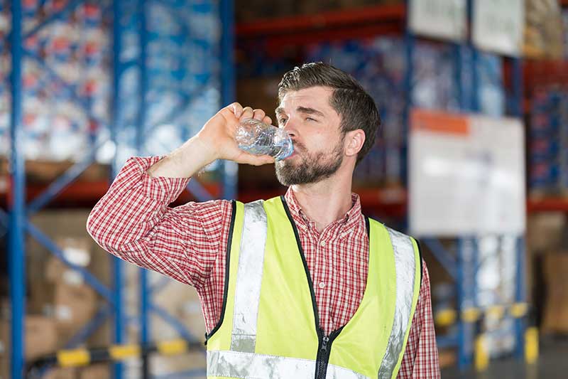Mechanic checks car undercarriage in GMG-compliant noise-controlled workshop