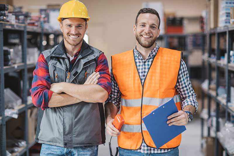 Mechanic checks car undercarriage in GMG-compliant noise-controlled workshop