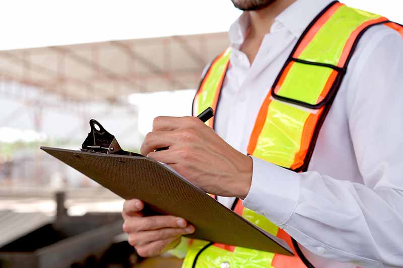 Mechanic responsibly refilling fluids, mindful of GMG's hazardous material protocols