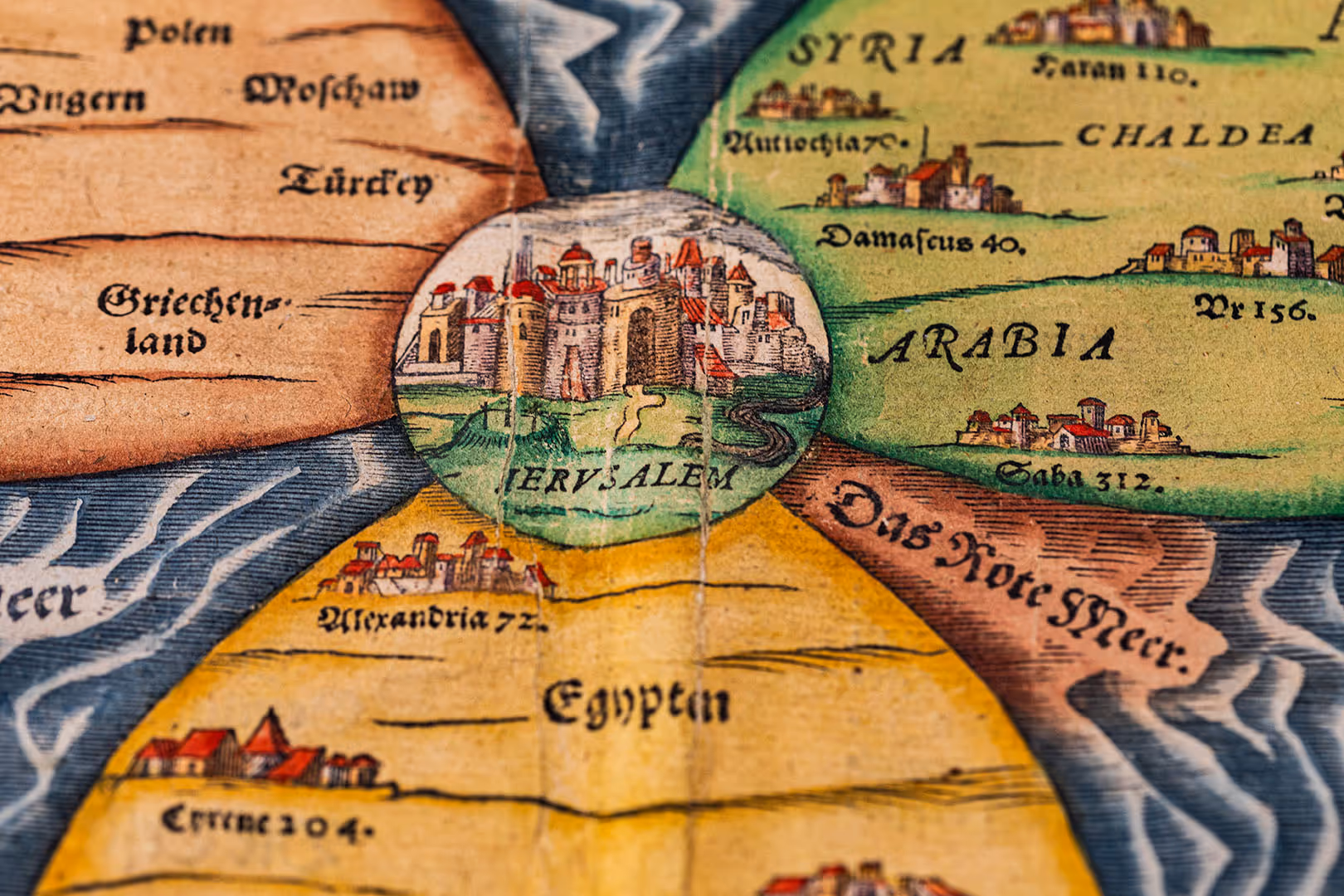 המפה העתיקה שהציבה את ירושלים במרכז העולם
