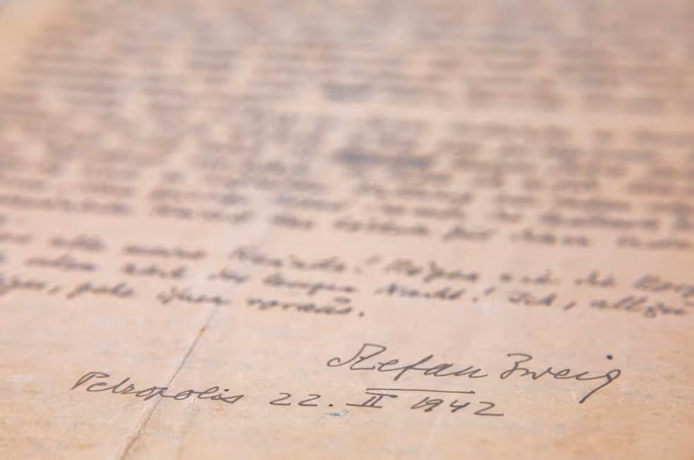 מכתב ההתאבדות של שטפן צוויג, 1942