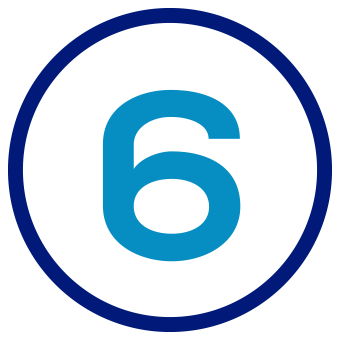 Number 5 in a circle