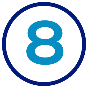 Number 5 in a circle