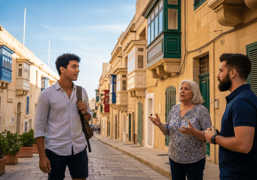 Malta é um país bilíngue, onde o inglês e o maltês coexistem harmoniosamente, criando um ambiente único e perfeito para quem deseja aprender inglês enquanto explora uma cultura mediterrânea rica e diversificada.