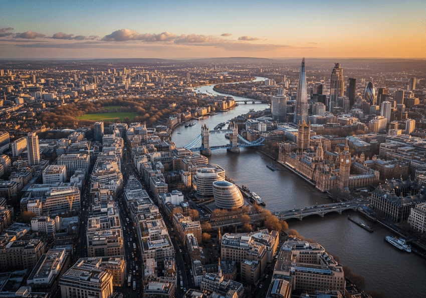 Londres funciona como base estratégica para explorar países vizinhos. Em vez de seguir um cronograma fixo igual para todos, cada participante seleciona quais cidades europeias quer conhecer durante as semanas de programa. 