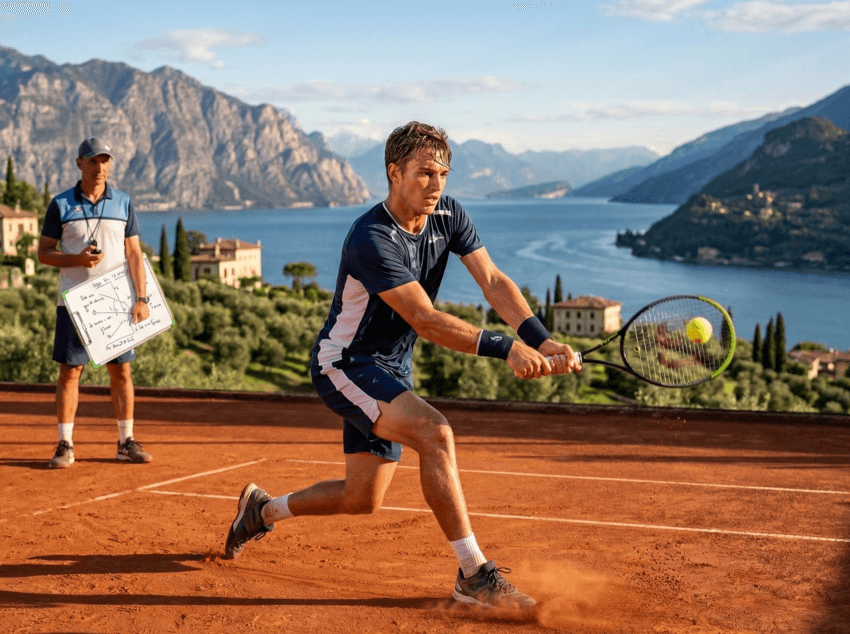 Treinar tênis no Lake Garda, na Itália, com a metodologia associada ao desenvolvimento de Jannik Sinner. Saiba como funciona o programa e quem pode participar.