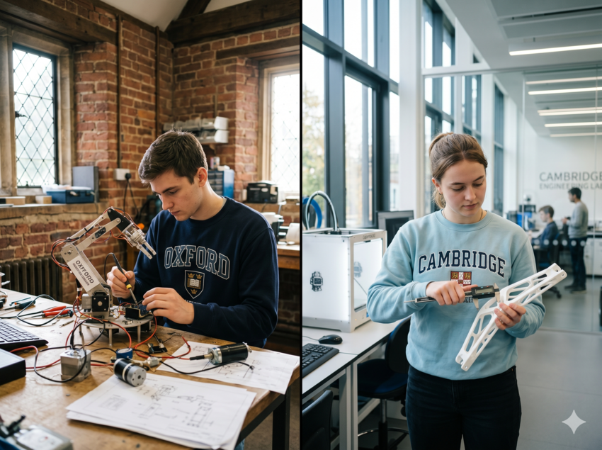  Oxford ou Cambridge para o summer camp de engenharia do seu filho? Compare os programas, ambientes e credenciais de cada cidade e descubra qual combina com o perfil dele.
