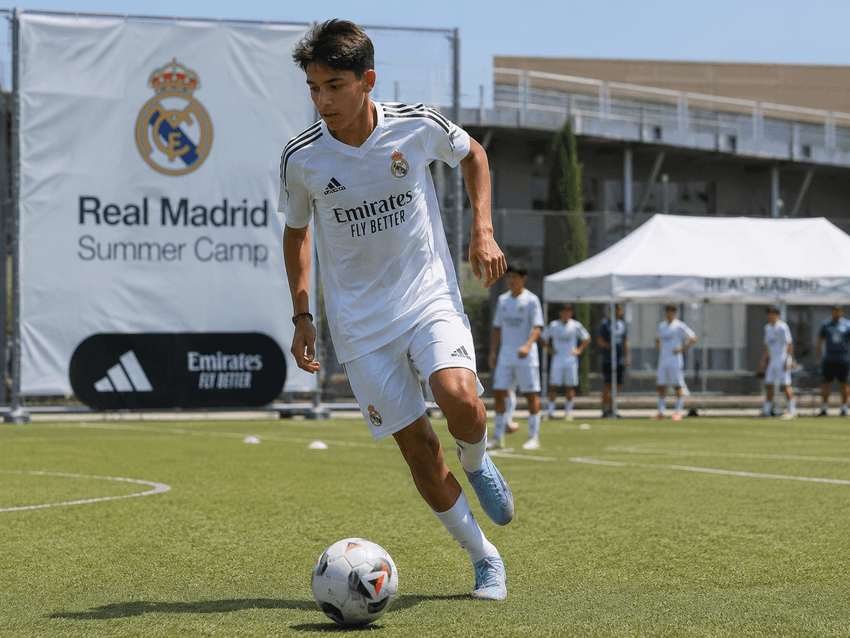 Entrenar en el Real Madrid es posible para adolescentes de cualquier país. El Campus Experience de la Real Madrid Foundation realiza sesiones de verano.