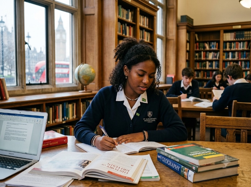 Entiende el proceso de matrícula en boarding school en el exterior: timeline de 12 a 18 meses, documentos, entrevista y nivel de inglés con curaduría Be Easy.