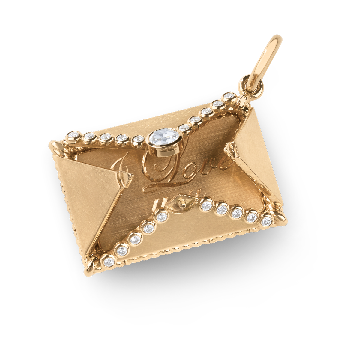 Inspired by centuries of jewellery tradition, where love messages and hidden meanings were crafted into precious objects, our designers have created a “golden letter” for the heart. The Message for You pendant offers an elegant and intimate way to carry personal words with you wherever you go. Crafted in fine gold, it opens to reveal space for a personal engraving inside.
A piece of jewellery that speaks softly yet meaningfully, it transforms emotion into something lasting, wearable, and deeply personal.